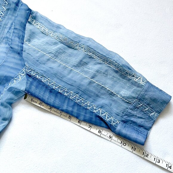 Hien Silk blouse - Light blue medium - Picture 2 of 4